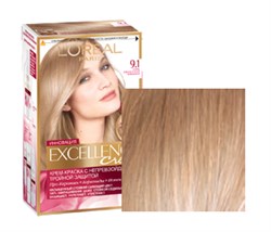 Л`Ореаль Краска для волос Эксэланс 9.1 очень светло-русый пепельный - фото 12972