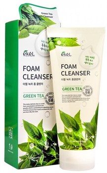 EKEL Пенка для умывания GREEN TEA с зеленым чаем 180 мл - фото 48250