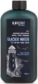 BEER & H2ORIZONTГель-Шампунь 3в1 GLACIER WATER волос.тела.бороды 500 мл - фото 56208