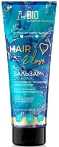 Eveline HAIR 2 LOVE Бальзам для волос увлажнение ГУМЕКТАНТАМИ 250 мл - фото 59657