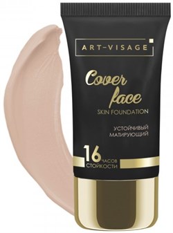 ART-VISAGE Тональный крем устойч. COVER FACE 208 тон теплый бежевый 4690327107191 - фото 59678
