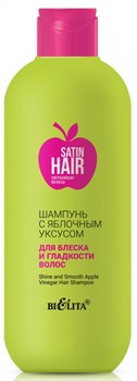 БЕЛИТА SATIN HAIR Шампунь для волос с яблоч.уксусом 400 мл - фото 60641