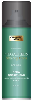 Organic Men Пена MegaGreen для бритья д/чувств кожи 200мл 6927532770352 - фото 61433