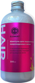 ELEMENT Шампунь для Окрашенных волос Пшеница, 300мл 4678599732440 - фото 63238