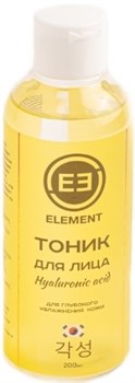 ELEMENT Тоник для лица Гиалуроновая кислота, 200мл - фото 63565