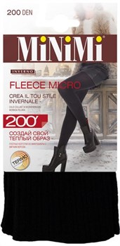MiNiMi Колготки FLEECE Micro 200 Nero 3 - фото 64978