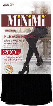 MiNiMi Колготки FLEECE Micro 200 Nero 2 - фото 64981