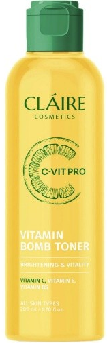 DILIS CLAIRE C-VIT PRO Тонер VITAMIN BOMB 200 мл 4810212018771 - фото 67658