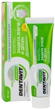 DENTAVIT PRO EXPERT Зубная паста Защита зубов и десен 85 мл 4810153041814 - фото 68387