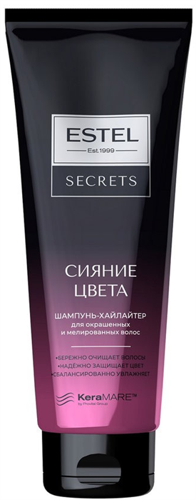 ESTEL SECRETS Шампунь СИЯНИЕ ЦВЕТА для окрашенных 250 мл 4606453067933 - фото 68805