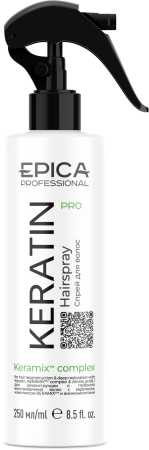 EPICA Спрей Keratin PRO для реконструкции и глубокого восстановления, 250 мл. 4630061621645 - фото 68865