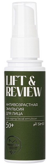 MASSTIGE LIFT&REVIEW 50+Эмульсия Антивозрастная для лица 50 мл 4810371001478 - фото 68926