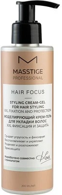MASSTIGE HAIR FOCUS Крем-ГЕЛЬ моделирующий для укладки волос. 200мл 4810371001546 - фото 68936