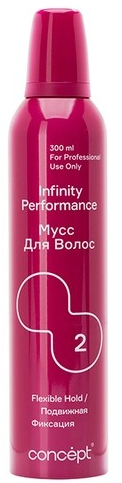 INFINITY Мусс для волос подвижной (2) фиксации, 300 мл 4630274250250 - фото 68969