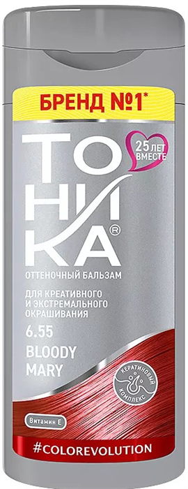 ТОНИКА Бальзам оттеночный COLOR EVOLUTION 6.55 Bloody Mary, 150мл 4602152004316 - фото 69102