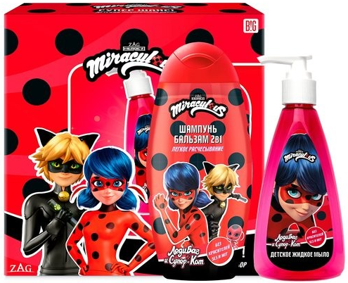 Леди Баг и Супер-Кот Набор СУПЕР ШАНС! Шампунь2в1+Мыло жидкое200 4640130796372
