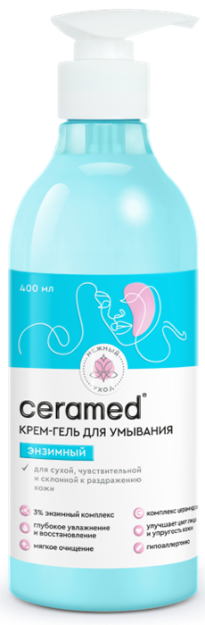 CERAMED Крем-Гель для умывания ЭНЗИМНЫЙ 400 мл 4640130799069