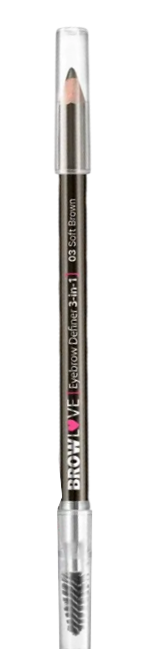 MONIC BEAUTY Карандаш для бровей BROW LOVE тон 03 Soft Brown 5061010282157