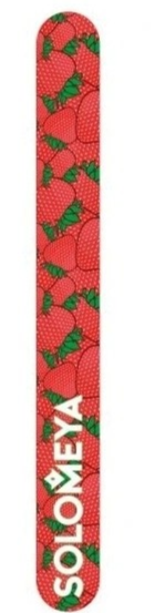 SOLOMEYA Пилка для ногтей ЗЕМЛЯНИЧНЫЙ ШЕЙК 180/220 5060504722728