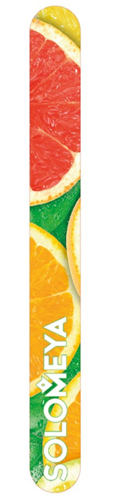 SOLOMEYA Пилка для ногтей ГРЕЙПФРУТОВЫЙ ФРЕШ 180/220 5060504722711