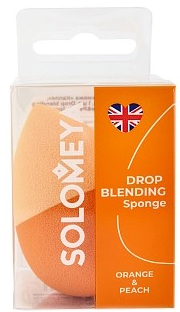 SOLOMEYA Спонж для макияжа Капля ORANGE & PEACH (кор) 5060504729123 - фото 69588