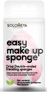 SOLOMEYA Спонж для макияжа Капля DROP DOUBLE-ENDED полосатый 5060504723244 - фото 69590