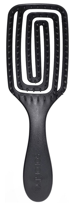 SOLOMEYA Расческа-мини для сух.и влажных волос ГОРЬКИЙ ШОКОЛАД 5060504728409