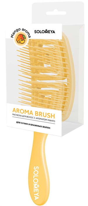 SOLOMEYA Расческа для сух.и влажных МАНГО RESTANGULAR 5060504726917