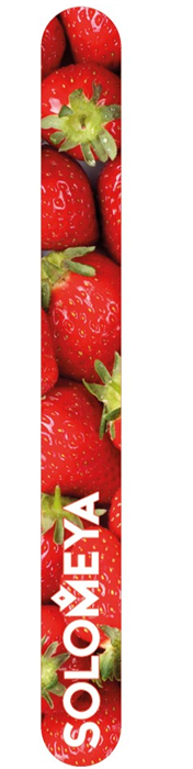 SOLOMEYA Пилка для ногтей КЛУБНИЧНЫЙ СМУЗИ 180/220 5060504722735