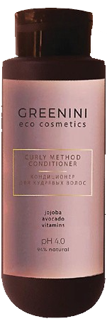 GREENINI ECO Кондиционер для КУДРЯВЫХ волос 400 мл 4640145089650