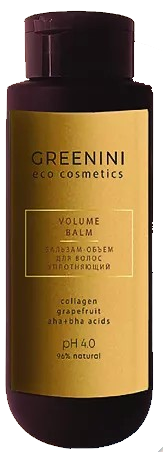 GREENINI ECO Бальзам-Объем д/волос УПЛОТНЯЮЩИЙ 400 мл 4640145089551