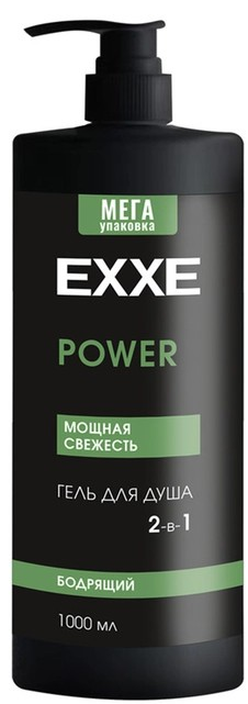 EXXE MEN Гель для душа POWER 2в1 Бодрящий 1000 мл 4620739986145