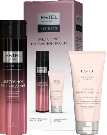 ESTEL SECRETS НАБОР "Цветочное Пробуждение" Гель д/душа 300мл+Молочко д/тела 100 мл 4606453093802