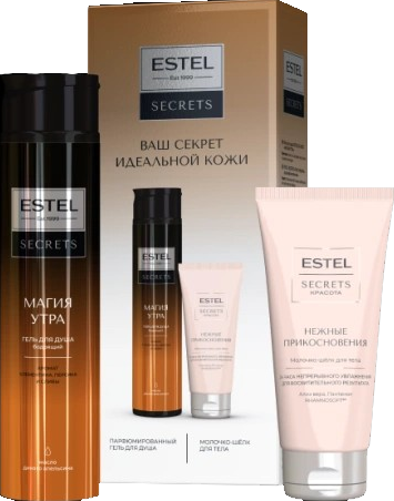 ESTEL SECRETS НАБОР "Магия Утра" Гель д/душа 300мл+Молочко д/тела 100 мл 4606453093796