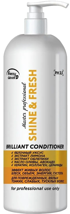 FRAZY Кон-нер SHINE & FRESH с яблочным уксусом 1000 мл 4600370000288