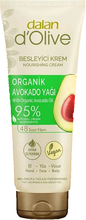 DALAN D'OLIVE Крем д/рук и тела Авокадо 250 мл(туба) 8690529011063