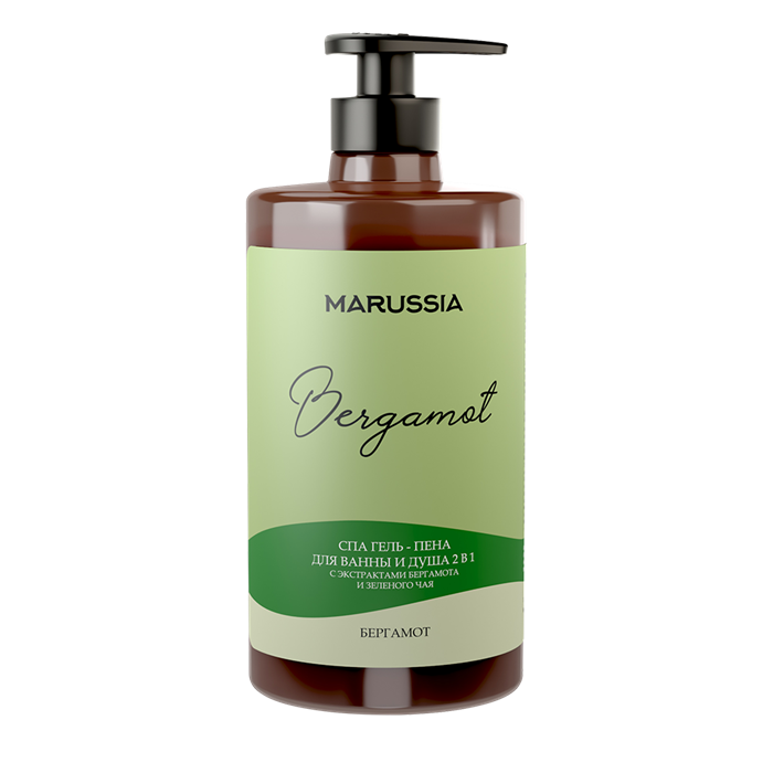 МARUSSIA Гель-Пена для душа БЕРГАМОТ 460 мл 4610116240274