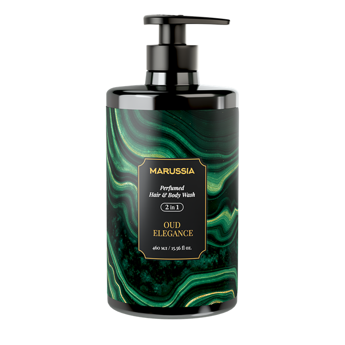 МARUSSIA PERFUMED Шампунь-Гель для душа 2в1 OUD ELEGANCE 460 мл 4610116240793