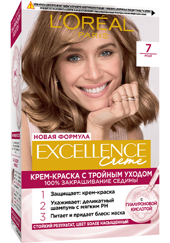 Л`Ореаль Краска для волос Эксэланс 7 русый 3600523781164