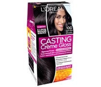Л`Ореаль Краска для волос Кастинг 100 Черная ваниль