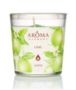 Aroma Harmony Свеча в стакане аромат.ЛАЙМ 160 гр