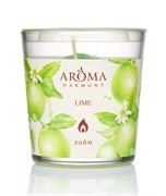 Aroma Harmony Свеча в стакане аромат.ЛАЙМ 160 гр Aroma Harmony Свеча в стакане аромат.ЛАЙМ 160 гр