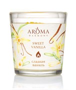 Aroma Harmony Свеча в стакане аромат.СЛАДКАЯ ВАНИЛЬ 160 гр Aroma Harmony Свеча в стакане аромат.СЛАДКАЯ ВАНИЛЬ 160 гр