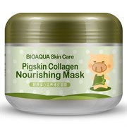 BIOAQUA Маска для лица с КОЛЛАГЕНОМ Питательная ночная (банка) 100г BIOAQUA Маска для лица с КОЛЛАГЕНОМ Питательная ночная (банка) 100г