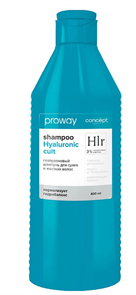 Concept ProWay Шампунь HYALURONIC CULT гиалуроновый для сухих и жестких волос, 400мл 4640130799434