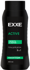 EXXE MEN Гель для душа ACTIVE 2в1 Свежесть и Энергия 400 мл 4620739986275