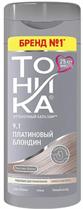 ТОНИКА Бальзам оттеночный для светлых 9.1 платиновый блонд 4607075867062