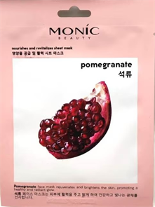 MONIC BEAUTY Skin Code Тканевая маска для лица Гранат 5061010291715 MONIC BEAUTY Skin Code Тканевая маска для лица Гранат 5061010291715