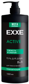 EXXE MEN Гель для душа ACTIVE 2в1 Свежесть и Энергия 1000 мл 4620739986541