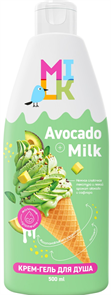 МИЛК Крем-Гель для душа МОЛОКО и АВОКАДО 500 мл 4650092459093